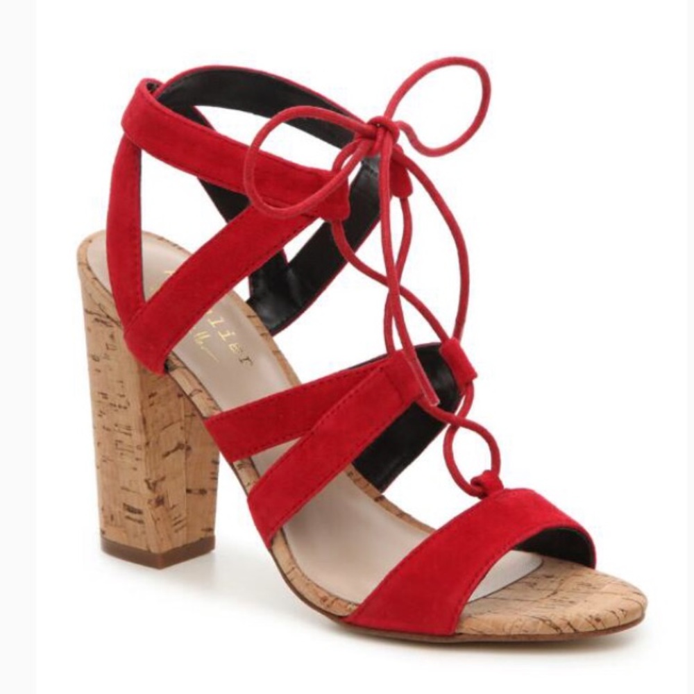 🎉🆕Nicole Miller Atelier Tate Style Red Suede
